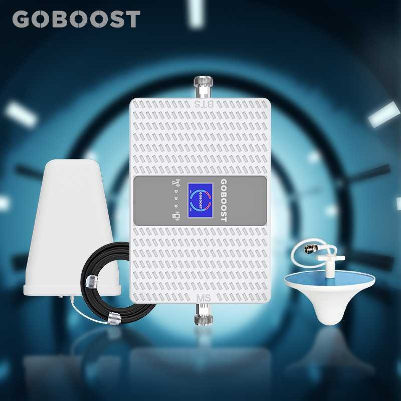 GOBOOST signal repeater factory price upgrade dual band 850 1800 mhz 70 db 3g 4g mobile cellular signal amplifier for farm home
